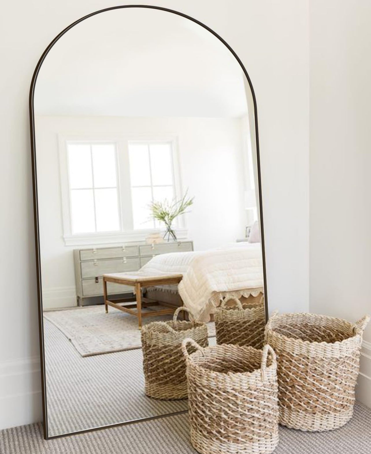 Oversized Floor Arched Mirror