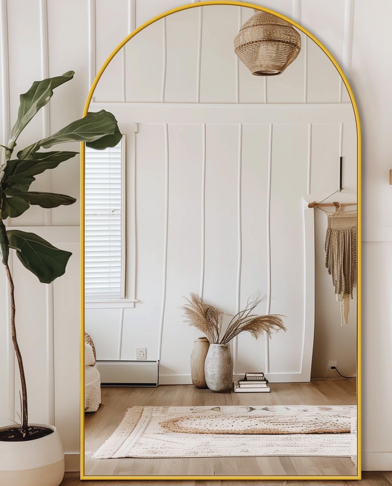 Oversized Floor Arched Mirror